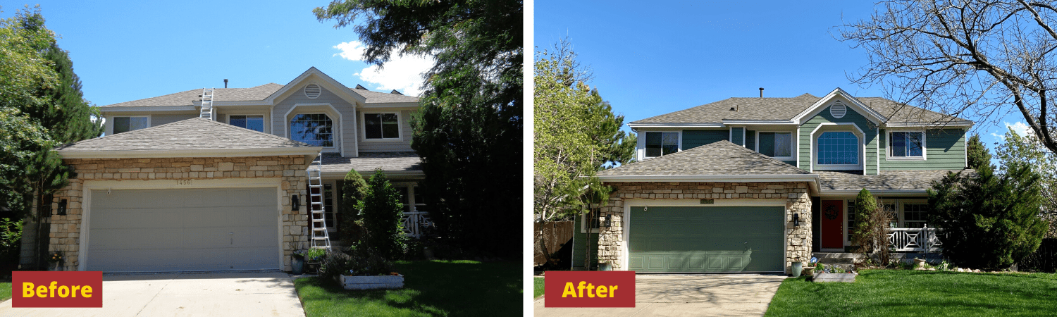 Capitol one remodel before and after of home roofing paint gutter repairs and solar
